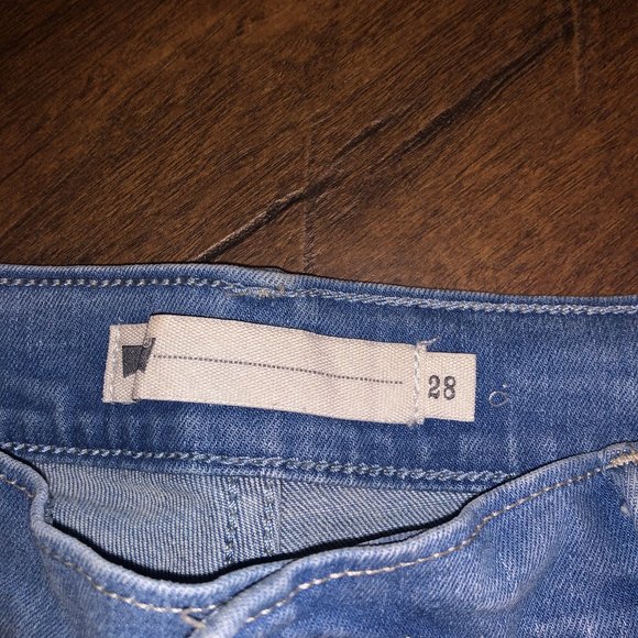 Levi's Blue Jean Shorts Size 28 - Picture 7 of 8